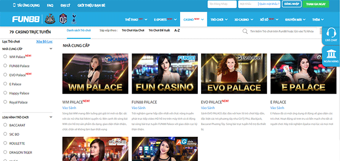 Link Fun88 - Casino trực tuyến